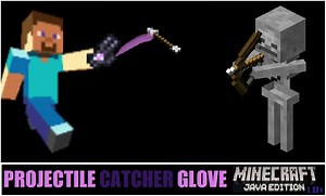 Projectile Catching Glove Datapack Minecraft Data Pack