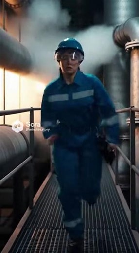 High-Pressure Pipe BURSTS! Factory Technician Runs from Steam Wall #mist #factory