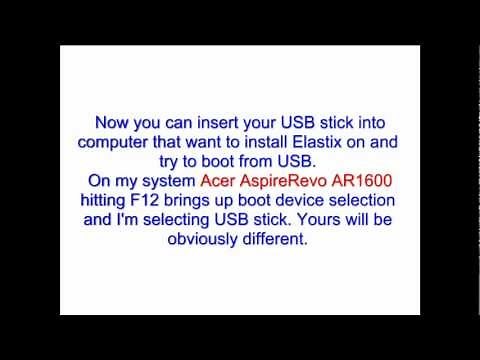 How To Setup: Install Elastix v2.3.0 from USB on computer with no CD ROM