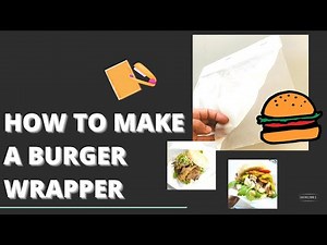 How To Make A Burger Wrapper With Parchment Paper| No Mess To Eat The Burger Anymore!