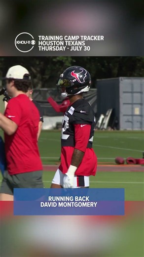 David Montgomery in action at Texans training camp