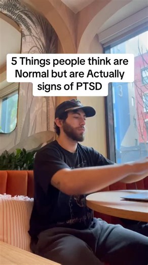 Matthew @TrueMe on Instagram: "💥 What looks like “just normal behavior” might actually be a symptom of unresolved trauma and PTSD. When your body and mind respond in ways others dismiss, there’s often a deeper, unspoken reason beneath it. ❤️‍🩹 PTSD is not just about flashbacks — it’s a rewiring of your nervous system. Everyday actions can carry the weight of survival patterns mistaken for personality quirks. Here are 5 things people think are normal — but are actually signs of PTSD: 1️⃣ Always