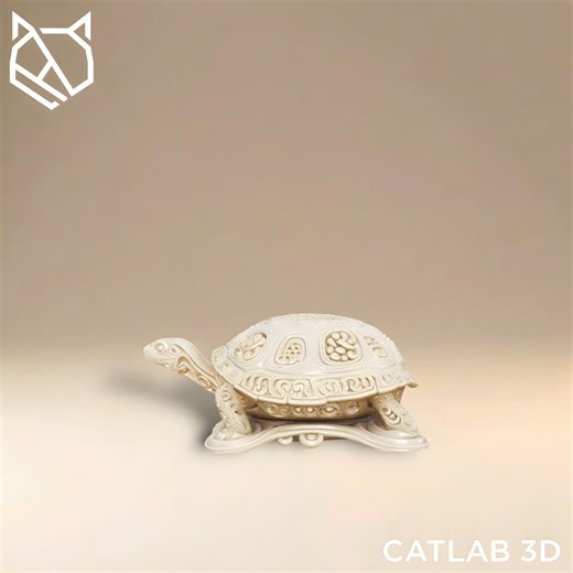 Filigree Tortoise Sculpture STL - 3D Printable Animal File - Home Decor - Etsy