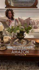 Spring pillow covers from Amazon that look great with woods and whites theme. Shop: https://www.amazon.com/shop/debanddanelle/photo/amzn1.shoppablemedia.v1.ee9fdf21-15ec-4e8f-9f2b-6372817accb3?ref_=cm_sw_r_cp_ud_aipsfphoto_2QAYPPQ9ZN1RB2VWY79N #home #homedecor #cozy #cozyhome #spring #springdecor #springvibes #pillows #livingroom #livingroomdecor | Deb and Danelle
