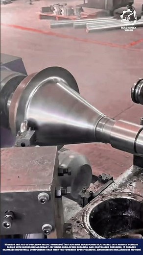 Smart Machine Metal Spinning Lathe to Create Perfect Conical Shapes from Flat Sheets