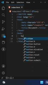 HTML Button Tag | Complete HTML Course #28 #shorts #coding #html #viral #trending