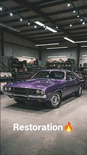 1970 Dodge Challenger R/T Full Restoration — Plum Crazy Purple 🔥