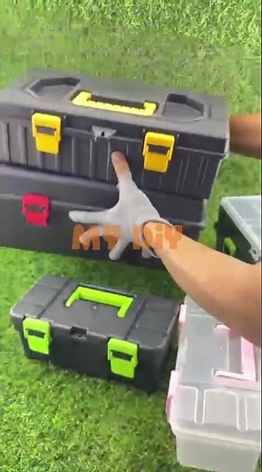 MY DIY QUALITY PLASTIC TOOL BOX HARDWARE STORAGE BOX PVC TOOL BOX PORTABLE STORAGE BOX