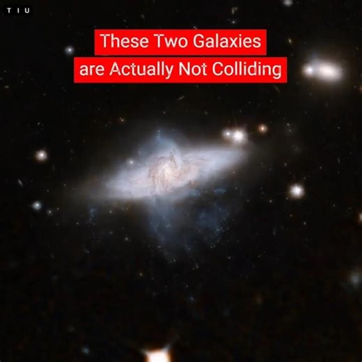 Amazing OVERLAPPING GALAXIES in SPACE #universe #space #galaxies #shorts