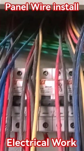 Panel Wire Connection | Electric Wiring #mcb #electrical #shorts