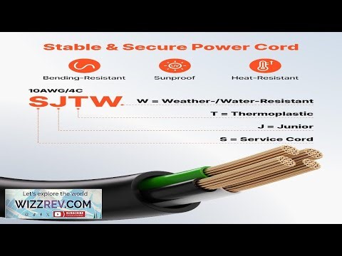 VEVOR 30 Amp Generator Cord and Power Inlet Box 75 FT 125 250V