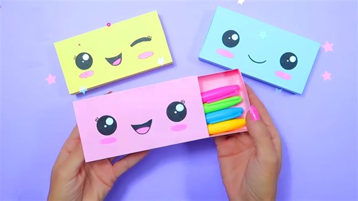 DIY Paper Pencil Box: Easy Kawaii Origami Tutorial for Beginners!