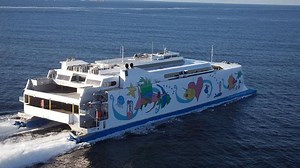 Ferry built by Hobart shipbuilder 'Incat' has arrived in Denmark