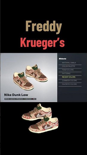 Custom “Freddy Krueger” Nike SB Dunk Low’s Tutorial in NBA 2K26!