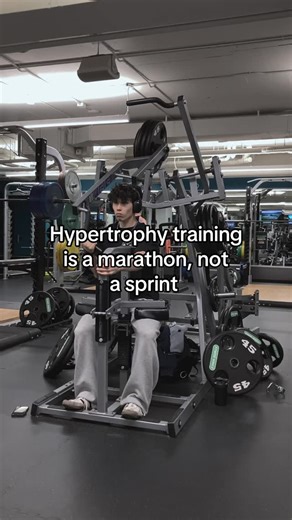 Cameron Graystone | I always see people use a marathon as an analogy for hypertrophy training and how it’s slow and the goal is the finish line, not being... | Instagram