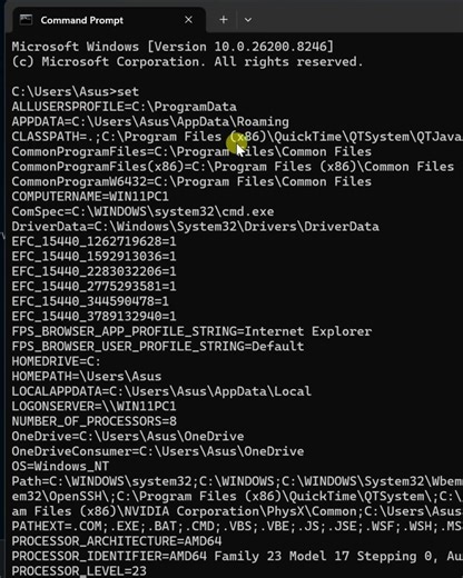 CMD Hacks | See Hidden Variables Using CMD 😲 | CMD Command for Advanced Users