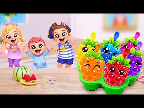 Amazing Rainbow Fruit Jelly🍦🌈 How To Make Mini Rainbow Ice Cream Decorating Ideas ✨Sweet Cake Master