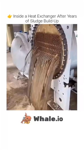 Science Nexa on Instagram: "Years of operation without proper maintenance can silently damage industrial equipment. This video shows what happens inside a heat exchanger after years of sludge and rust buildup, and how clogged flow paths reduce heat transfer efficiency and performance. A clear look at why regular cleaning and inspection really matter in engineering systems. . . DM for credit and removal . . #engineeringfacts #industrialscience #trending #sciencefacts #engineeringmarvel"
