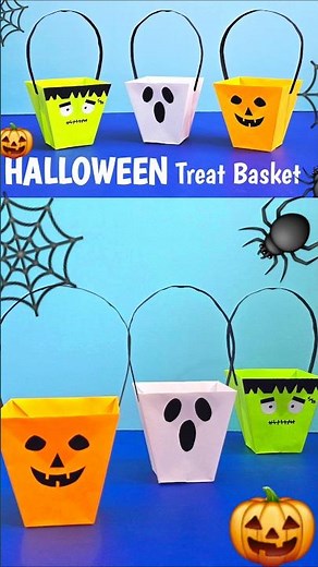 Halloween Treat Basket #halloween #halloweencrafts #halloweentreats