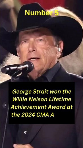 "George Strait Honored with Lifetime Achievement Award at 2024 CMAs.