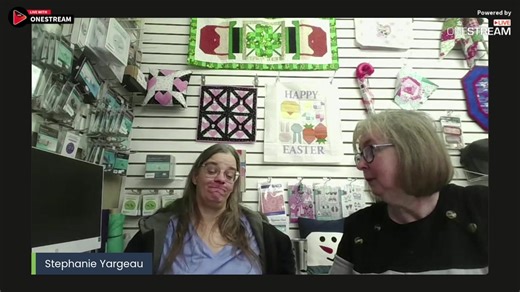 Come see what is new at Creekside Fabrics, Quilts and Yarn - Live via https://onestream.live#onestreamlive #mystery50,#BabyLock,#kimberbell,#loriholt,#RileyBlakeDesigns,#sewingclasses,#funclasses | Creekside Fabrics, Quilts & Yarn