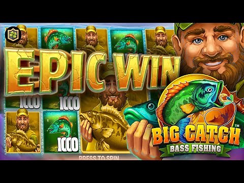 Big Catch Bass Fishing 🤑 Super Massive Win! 🤑 NEW Online Slot - EPIC Big WIN - Blueprint Gaming
