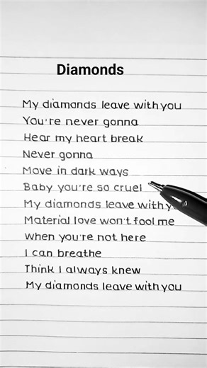 Diamonds - Sam Smith (Lyrics)