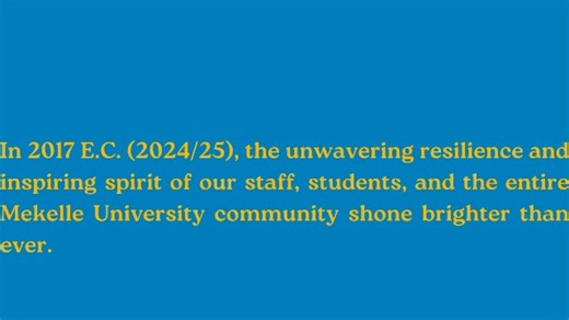 9.1K views · 231 reactions | Recap 2017E.C (2024/25) | Mekelle University | Facebook