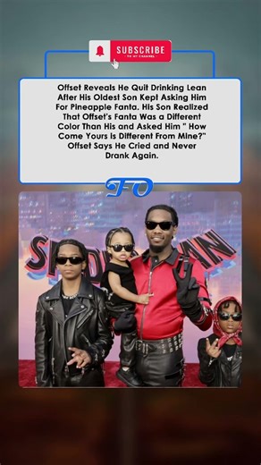 Offset Quit Lean After His Son Asked: "How Come Yours Is Different From Mine?"#trendingnow #ytshorts