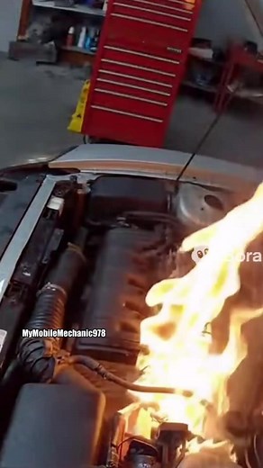 🚨 AVOID THIS ROOKIE MISTAKE 🚨 👉 Always make sure your spark plug wires aren’t actively arcing before you go checking for a vacuum leak with the spray method. 🔥 Otherwise you’re one spray-can away from turning your intake into a campfire. #AutoRepair #MechanicLife #DIYAutoRepair #CarProblems #EngineRepair #WrenchLife | My Mobile Mechanic / Auto Repair & Brake Replacement.