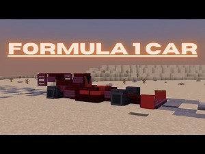 Minecraft: How to build a Formula 1 Car in Minecraft | Minecraft Formula 1 Car Tutorial