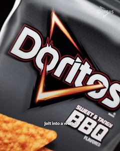 There’s a flavor storm a-brewin’ in the Doritos dimension. Try another angle with the new, Doritos Sweet & Tangy BBQ. | Doritos