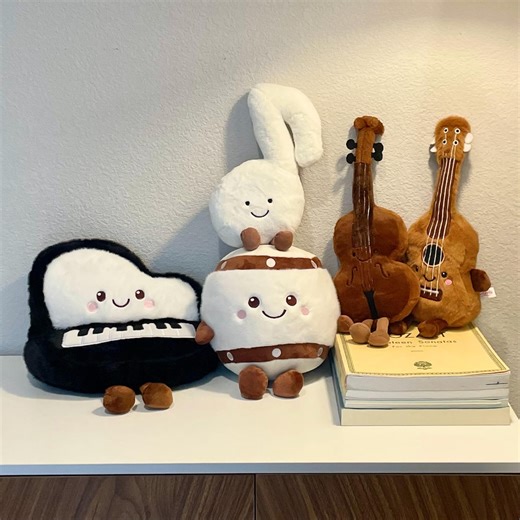 Music Instrument Plush Toys, Piano Plush Toy, Cello Plush Toy, Guitar Plush Toy, Drum Plush Toy, Music Note Plush Toy, Gift for Musicians - Etsy
