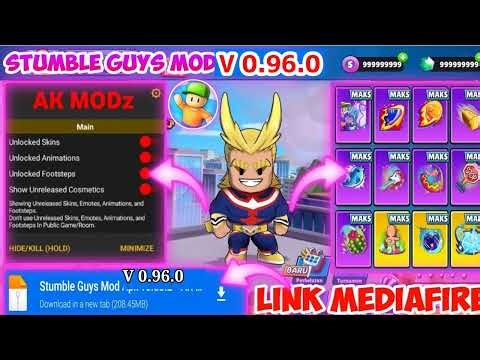 Stumble Guys Mod Apk v0.96 Latest Version 2026 - Unlock All Skins & Emot Abilities