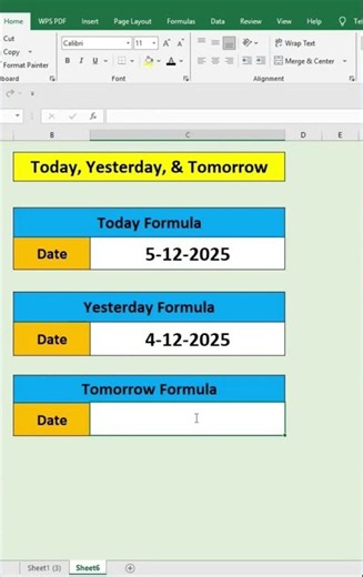 How to Use Today Function in Excel