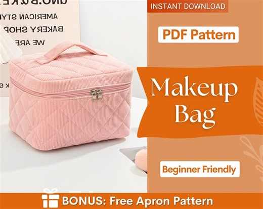 Makeup Bag Sewing Pattern | Boxy Pouch Pattern | Beginner Bag Pattern | Quilted Pouch Bag Pattern | Quilted Make up Bag Pattern | Easy Bag - Etsy UK