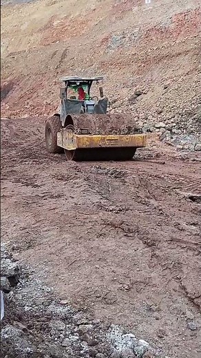 Compactor machine; smothering road_____#safetyfirst #automobile ##followers #compactor