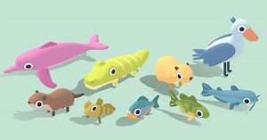 Quirky Series - River Animals Vol.2 | 3D Animals | Unity Asset Store
