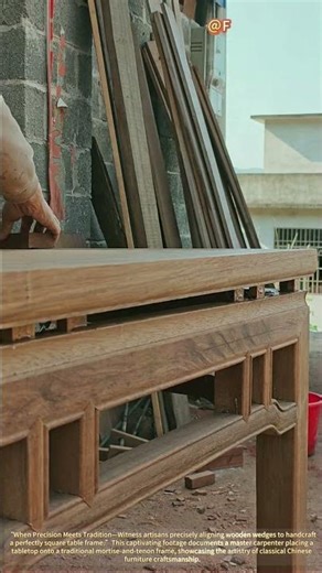 A Documentary of Assembling a Square Table with Mortise-and-Tenon Joints