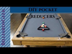 DIY Billiards/Pool Pocket Reducers for $2