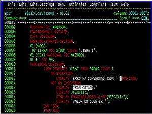 Gerando JSON no COBOL !