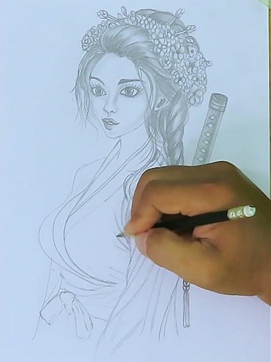 Chinese Girl Drawing Step by Step | How to Draw Chinese Girl Dress