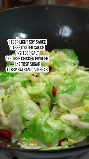Chinese cabbage stir fry recipe