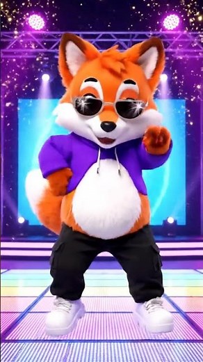 Dancing Fox 🦊✨ Too Cute! #shorts