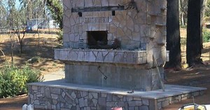 Camp Fire survivor preserves burnt chimney as part of town's history