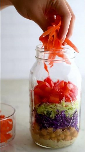 Mollie Stone's Rainbow #masonjarsalad