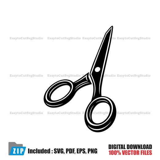 Scissors SVG: Cutting Tool Vector Barber Sewing Cricut PNG Printable Design (digital Download) - Etsy