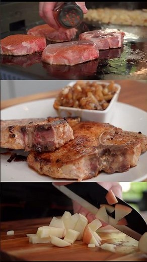 Enjoy the perfect combination of savory and sweet with Hussey's Pork Chops with Warm Apple Chutney.