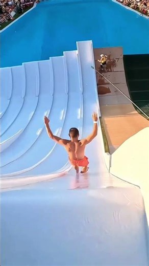 You Won’t Believe What’s at the End of This Water Slide 😱💦 #4K #waterpool #funny #shorts