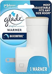 Glade PlugIns Air Freshener Warmer, Scented and Essential Oils for Home and Bathroom, Up to 50 Days on Low Setting